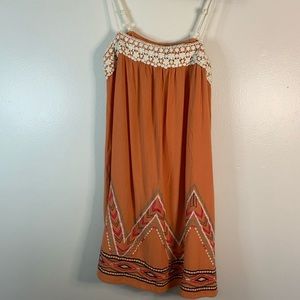 Flying Tomato orange spaghetti strap dress size M